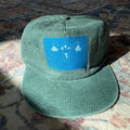 Hunter Green Washed Cotton Hat: Uterus