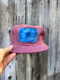 Washed Cotton Berry Hat: Sunflower Cyanotype Photo