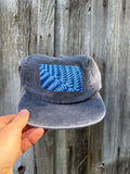 Washed Cotton Slate Blue Hat: Fern 01