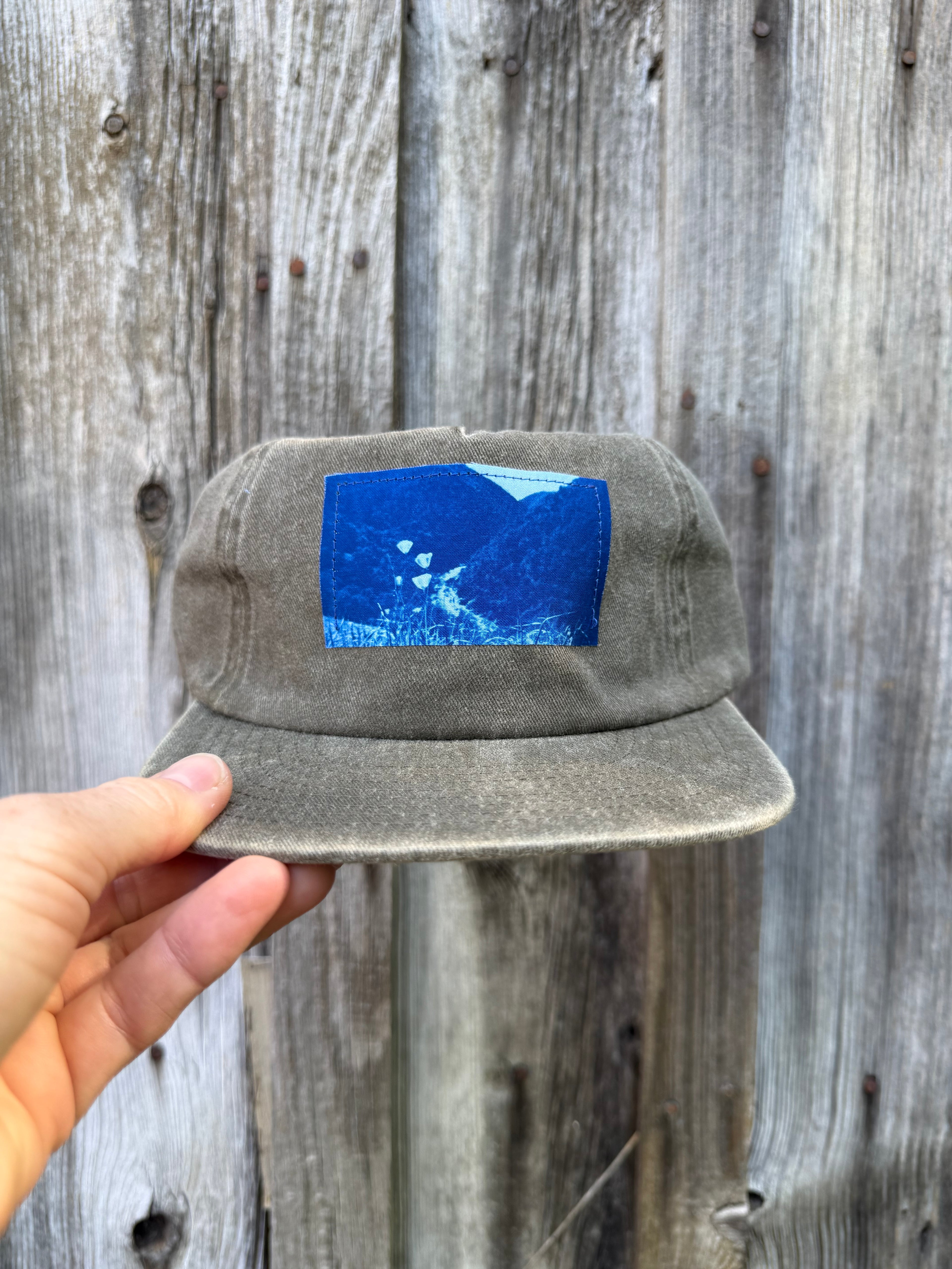 Washed Cotton Java Hat: California Poppies Photo