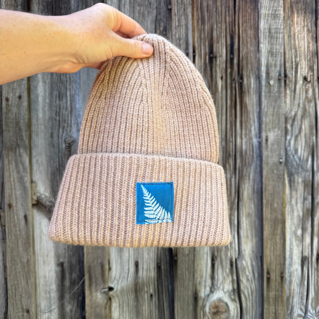 Chunky Knit Wool Beanie: Cream: Fern