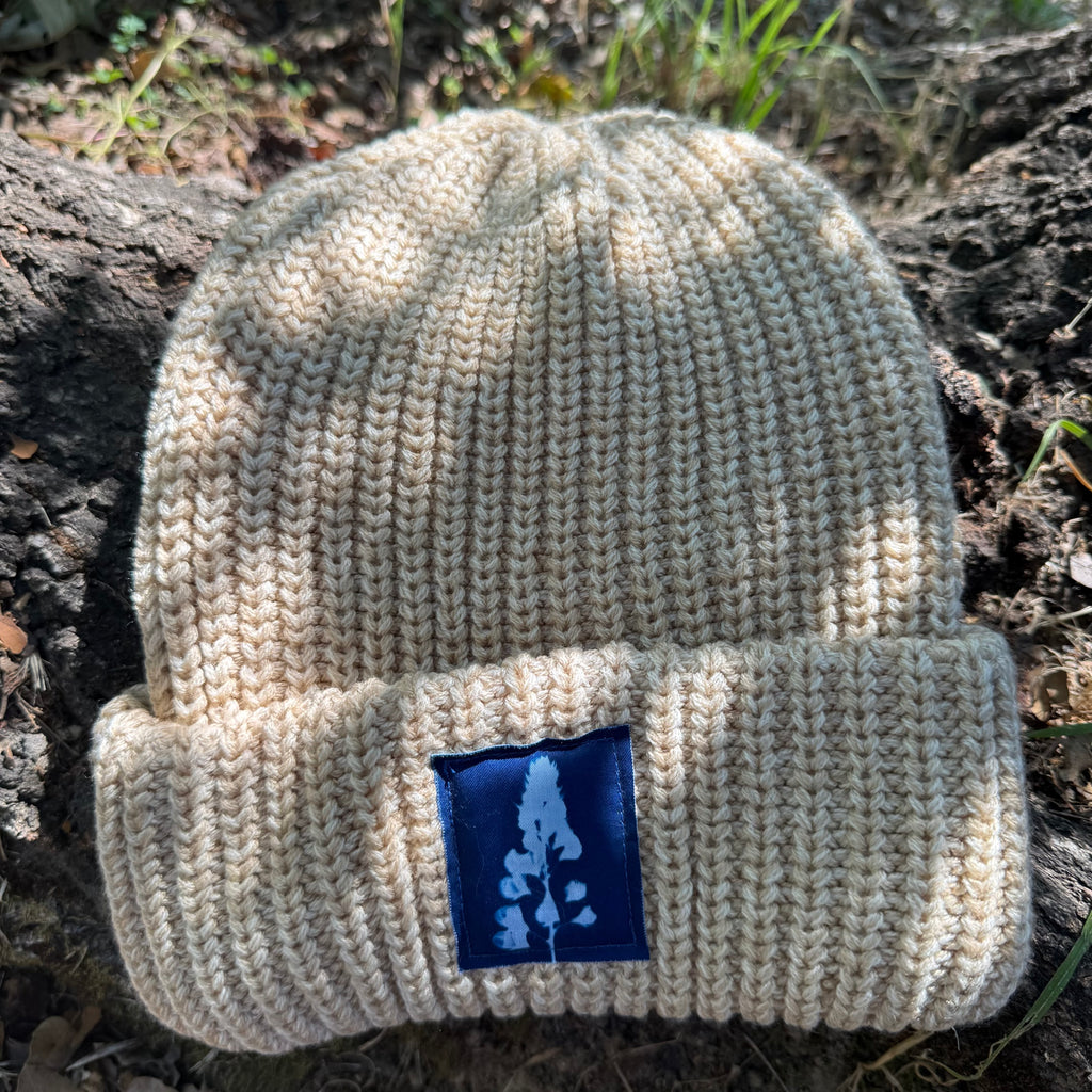 Chunky Knit Beanie: Cream: Lupine