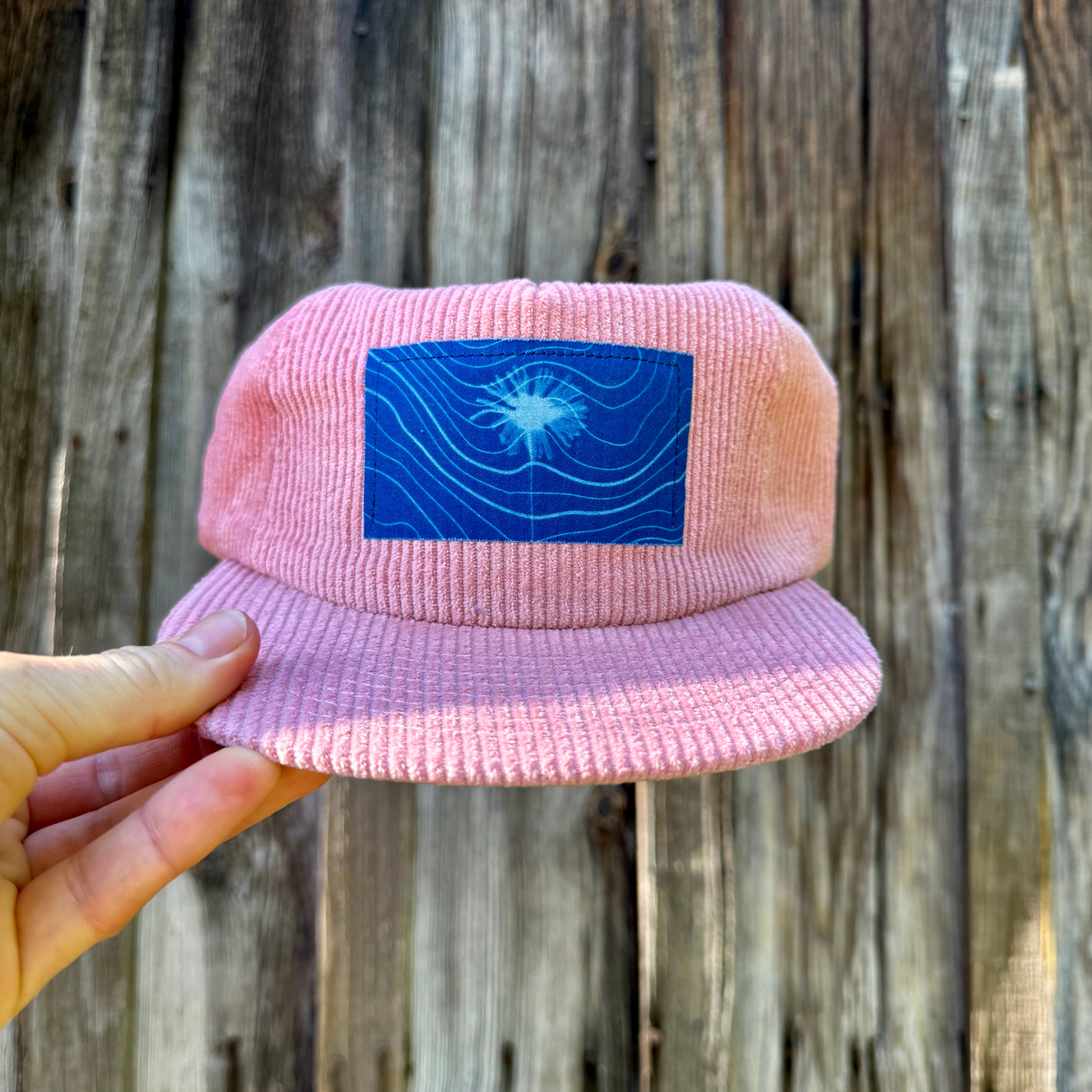Corduroy Pink Hat: Wildflower + Topo