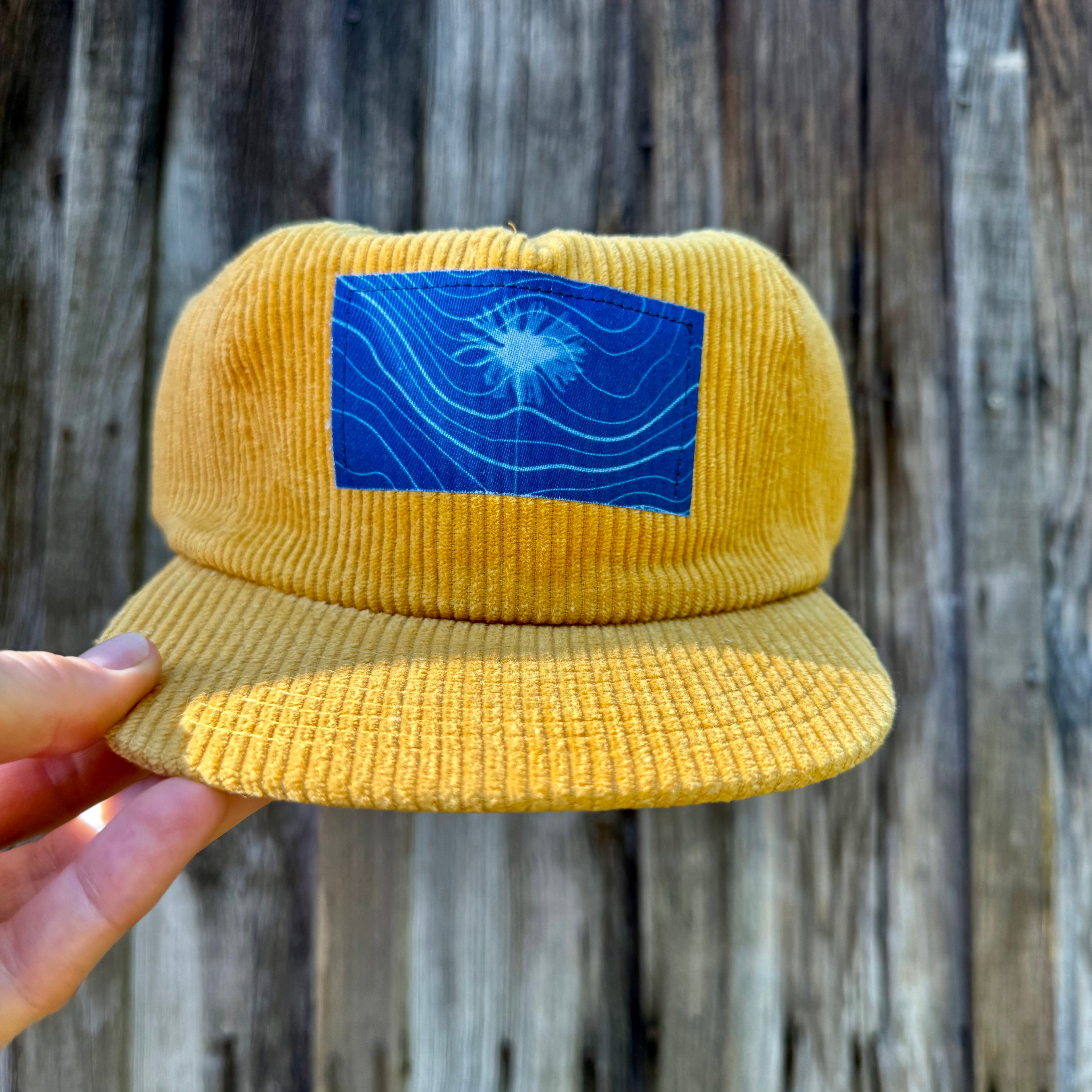 Corduroy Sun Gold Hat: Wildflower + Topo