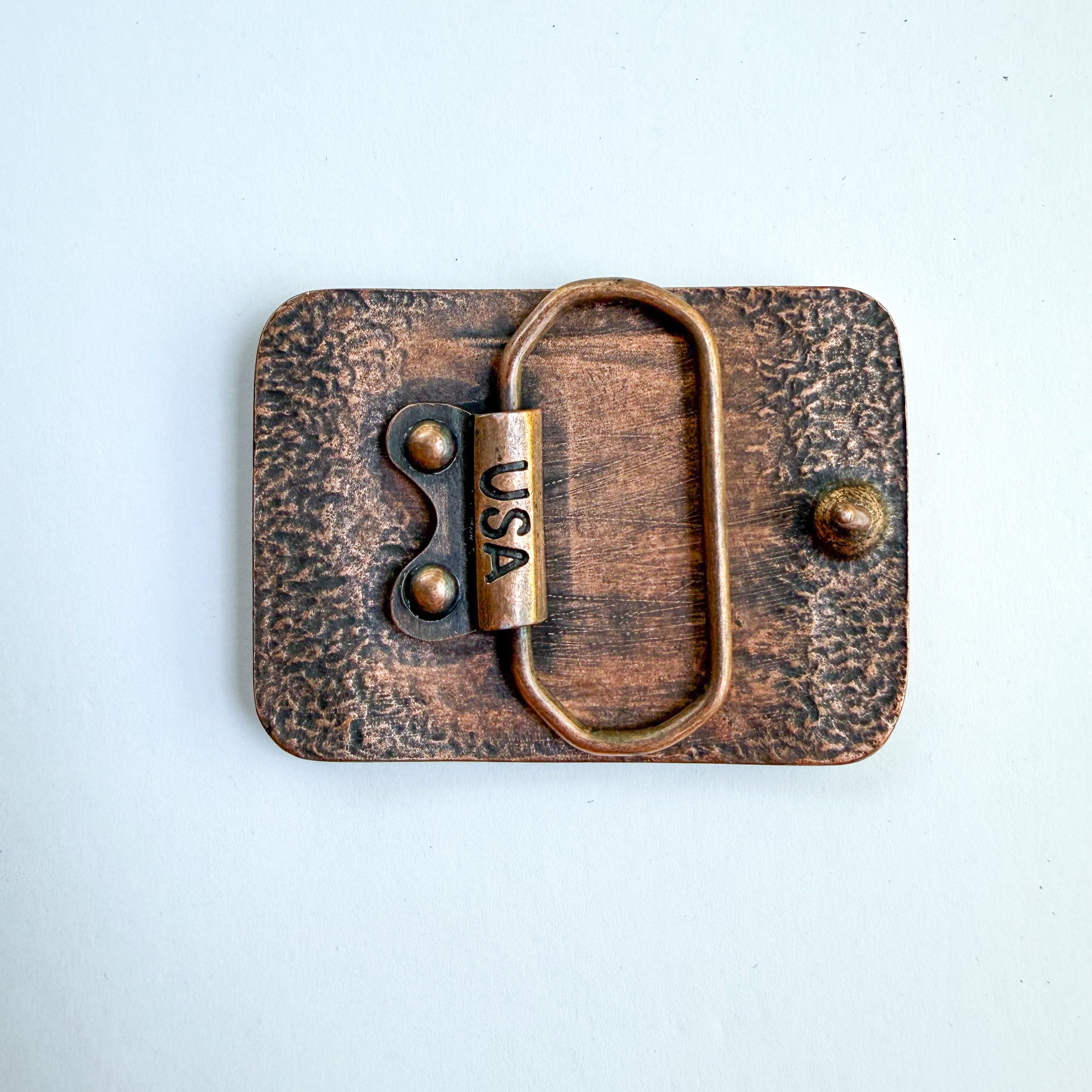 Belt Buckle: Lupine + Yosemite Topo