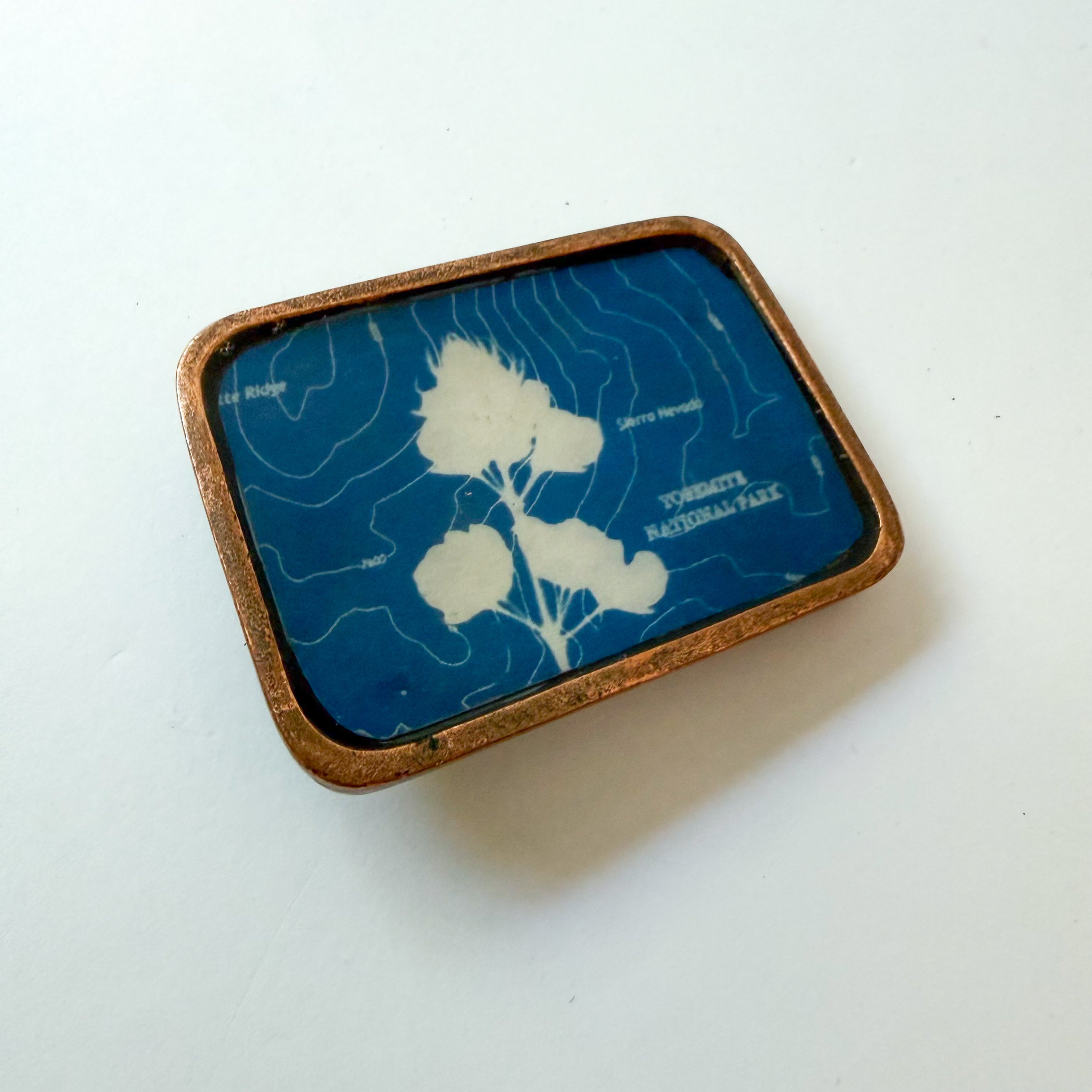 Belt Buckle: Lupine + Yosemite Topo