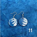Cyanotype Circle Earrings image 12