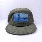 z. San Francisco Golden Gate Bridge: Corduroy Hat: Green image 1