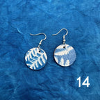 Cyanotype Circle Earrings image 15