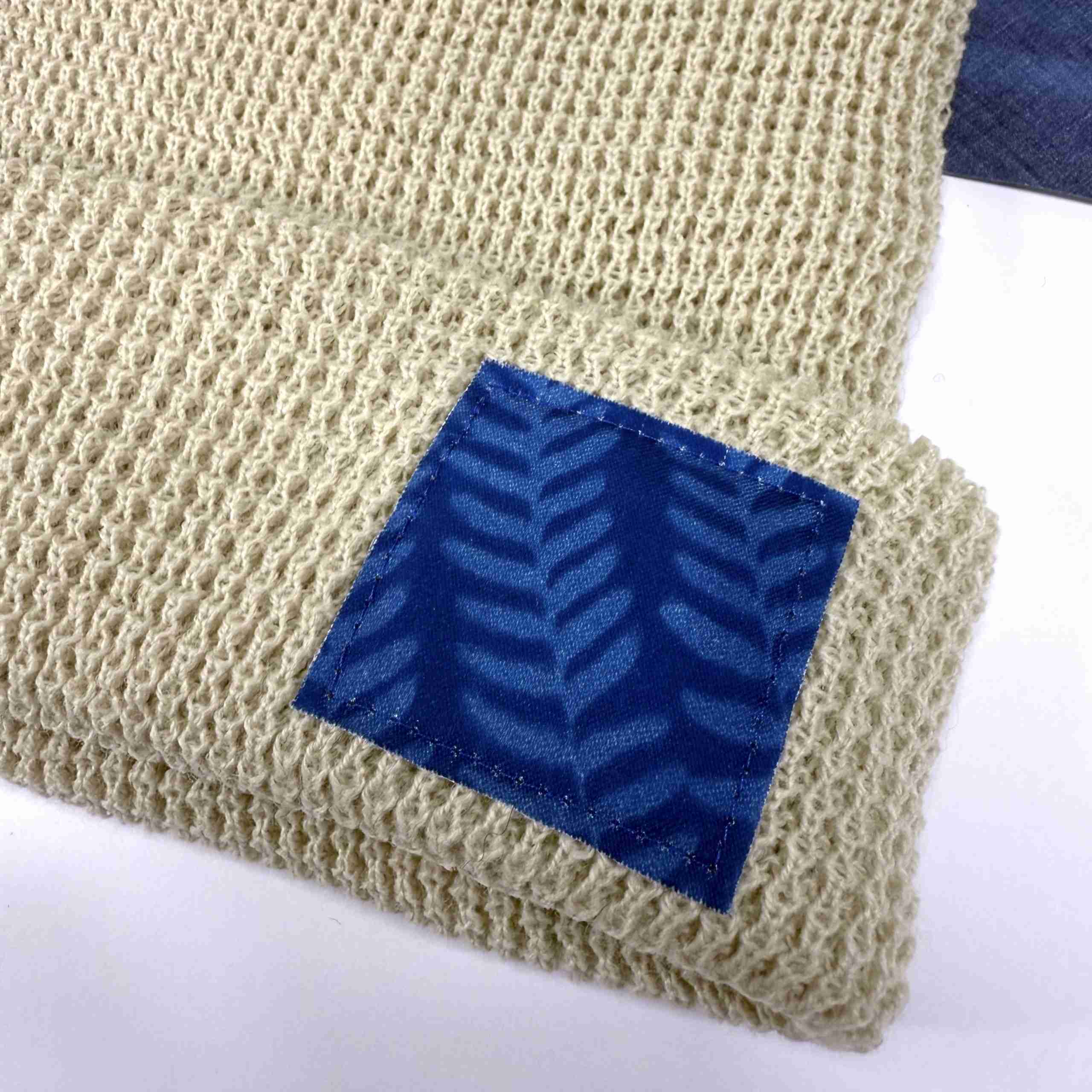 Waffle Knit: Cream: Fern image 1