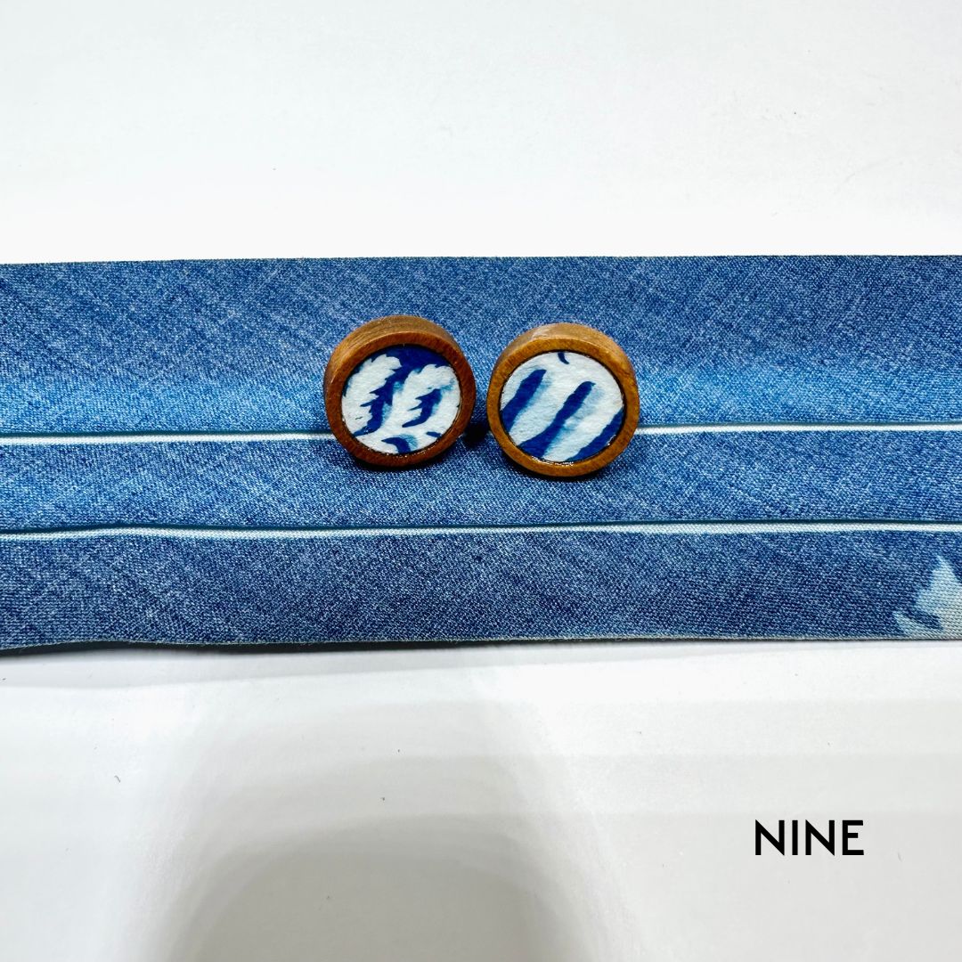 Cyanotype 12mm Stud Earrings image 18