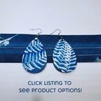 Cyanotype Teardrop Earrings image 0