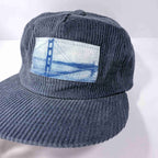 z. San Francisco Golden Gate Bridge: Corduroy Hat: Blue image 0