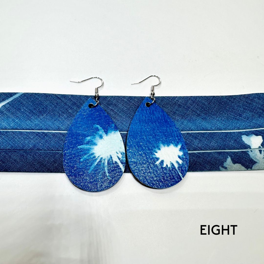 Cyanotype Teardrop Earrings image 16