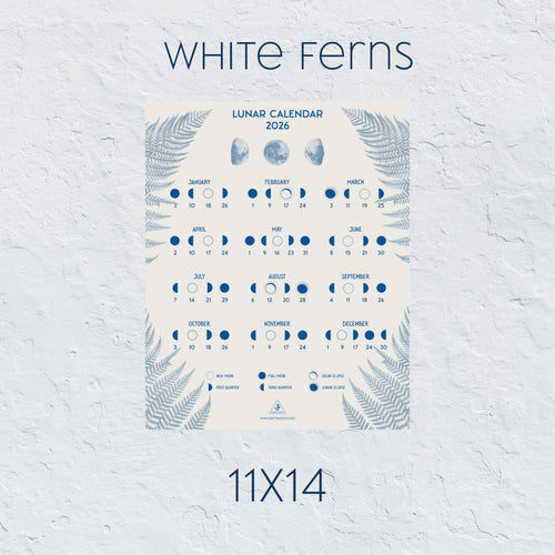2026 Lunar Calendar: Fern (11x14)